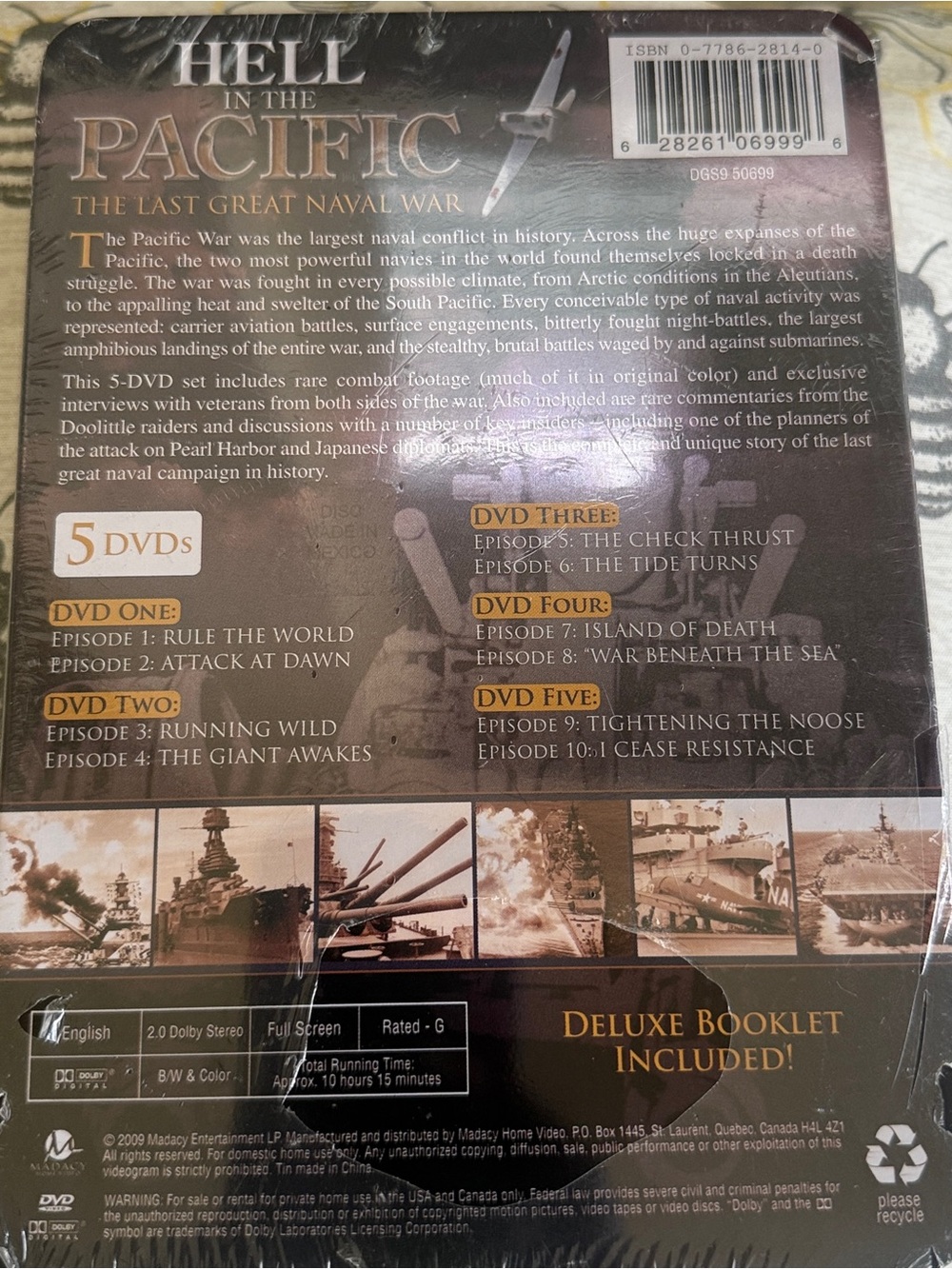 5 DVD Collectors Edition of Hell in the Pacific - Picture 2 of 3